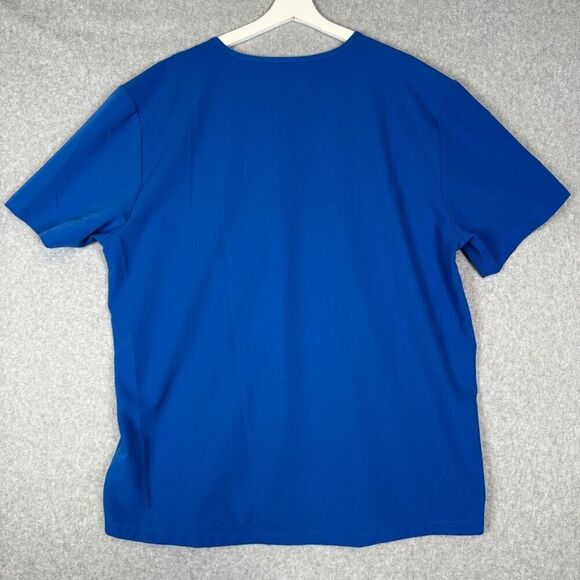 Figs technical collection scrub top v neck womens XXL blue halthcare nursing - Picture 5 of 6